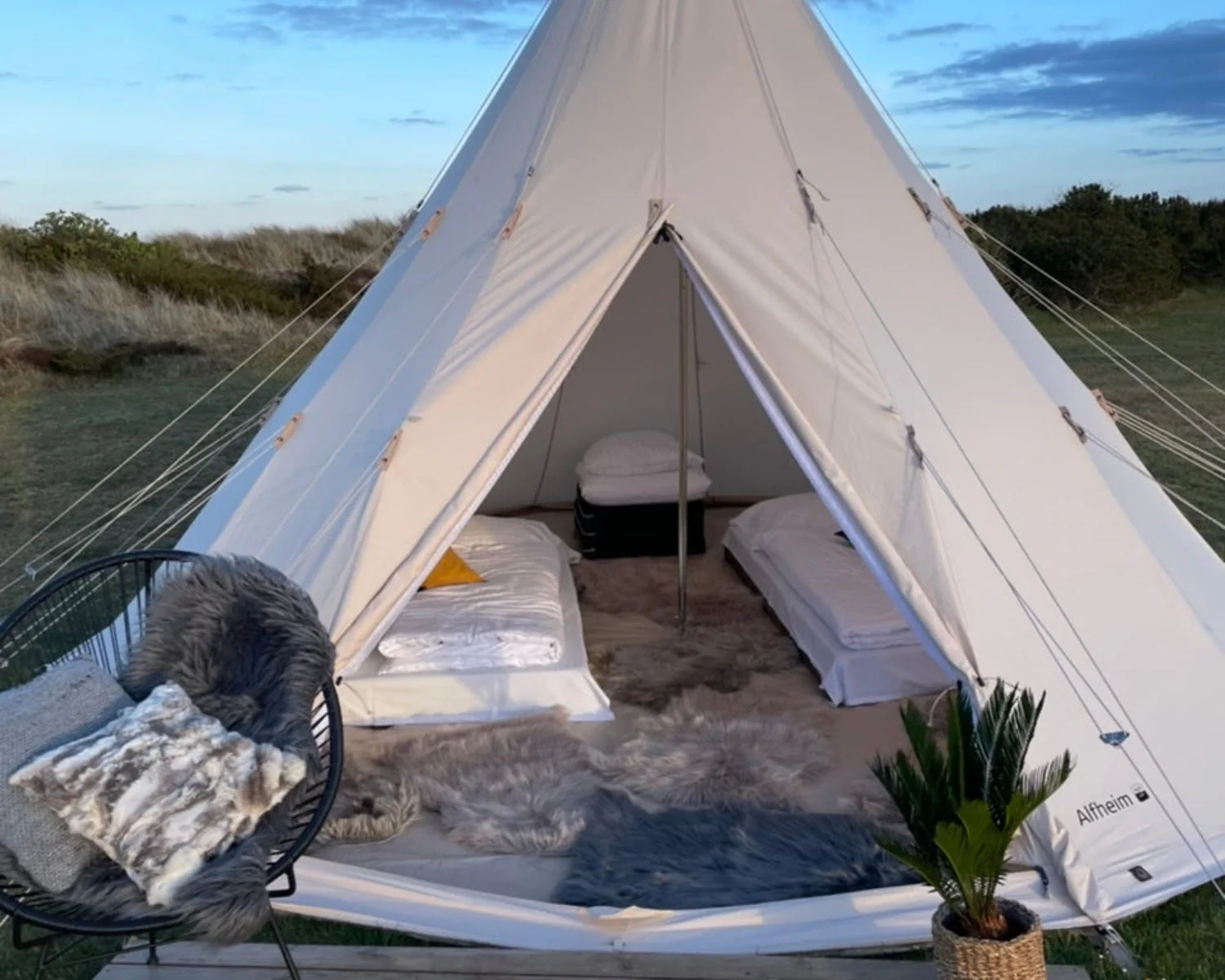 Alfheim 12.6 Glamping Zelt - 12.6 m² | 6 Personen | Sandshell - Image 4