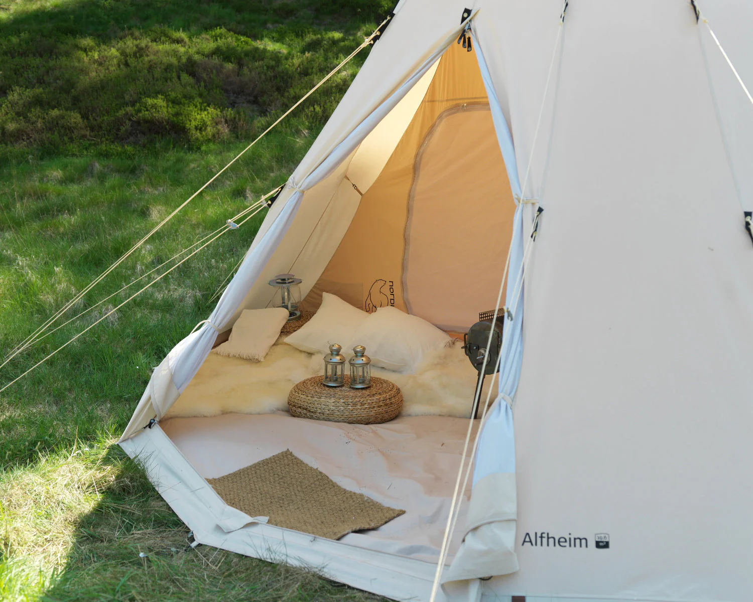 Alfheim 19.6 Glamping Zelt - 19.6 m² | 8 -10 Personen | Sandshell - Image 4