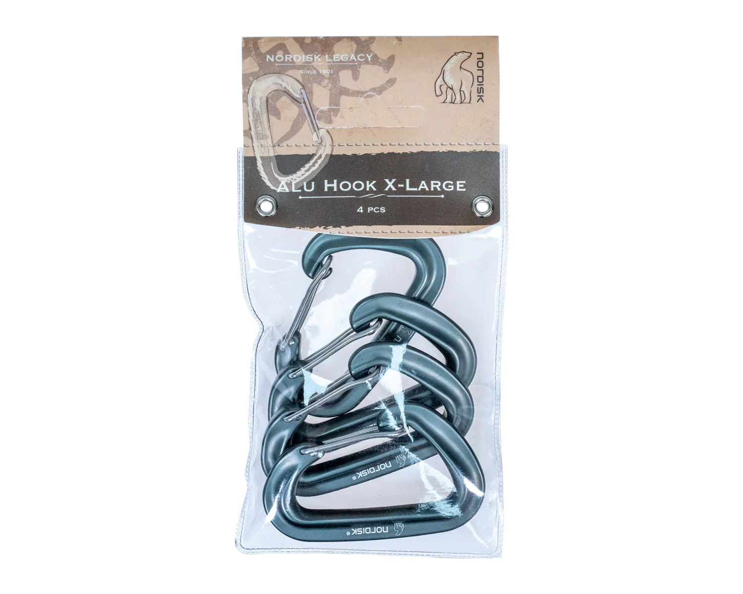 Aluminiumhaken XL (4 Stück) - Karabiner | Aluminium - Image 4