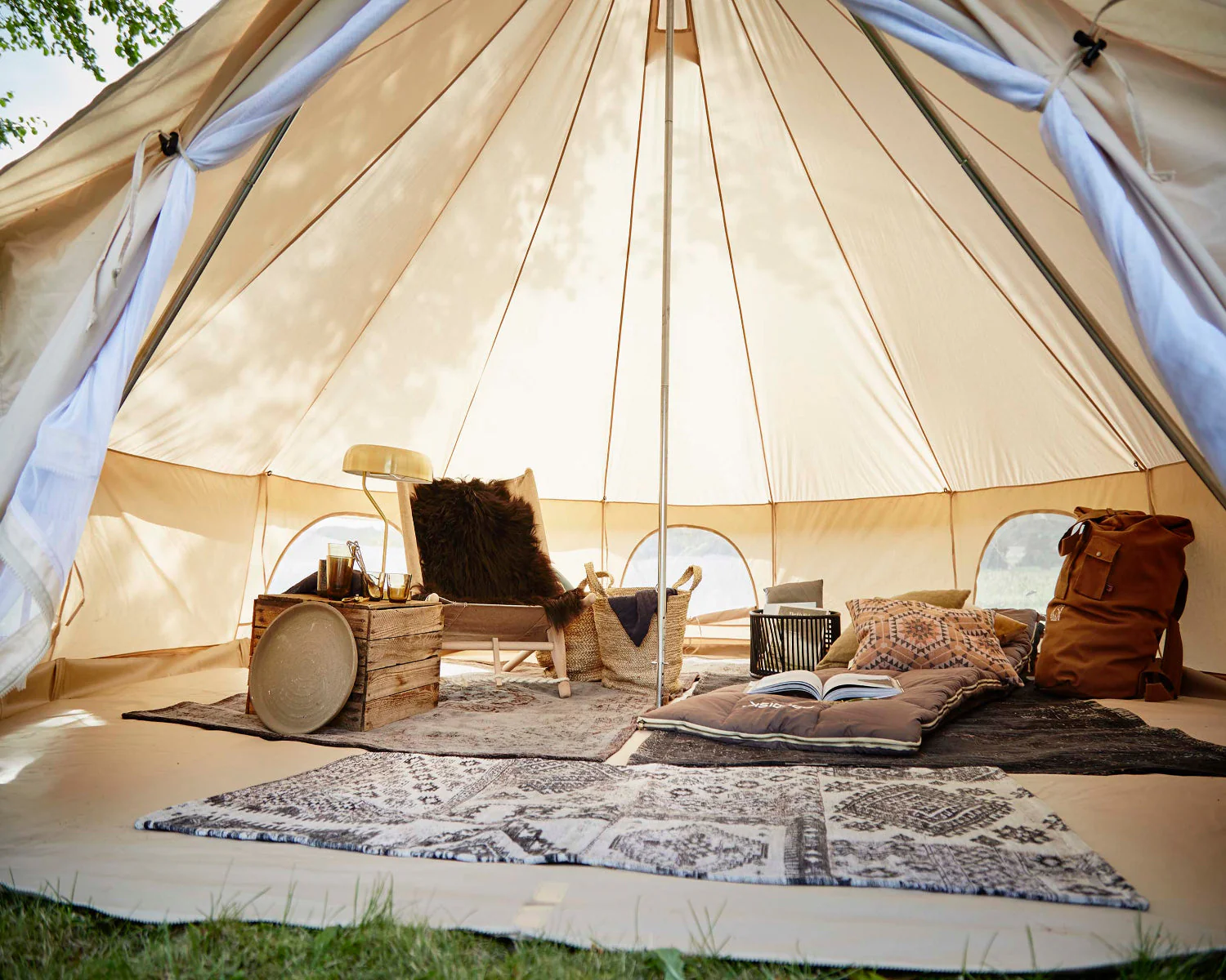 Asgard 12.6 Glamping Zelt - 12.6 m² | 6 Personen | Sandshell - Image 5