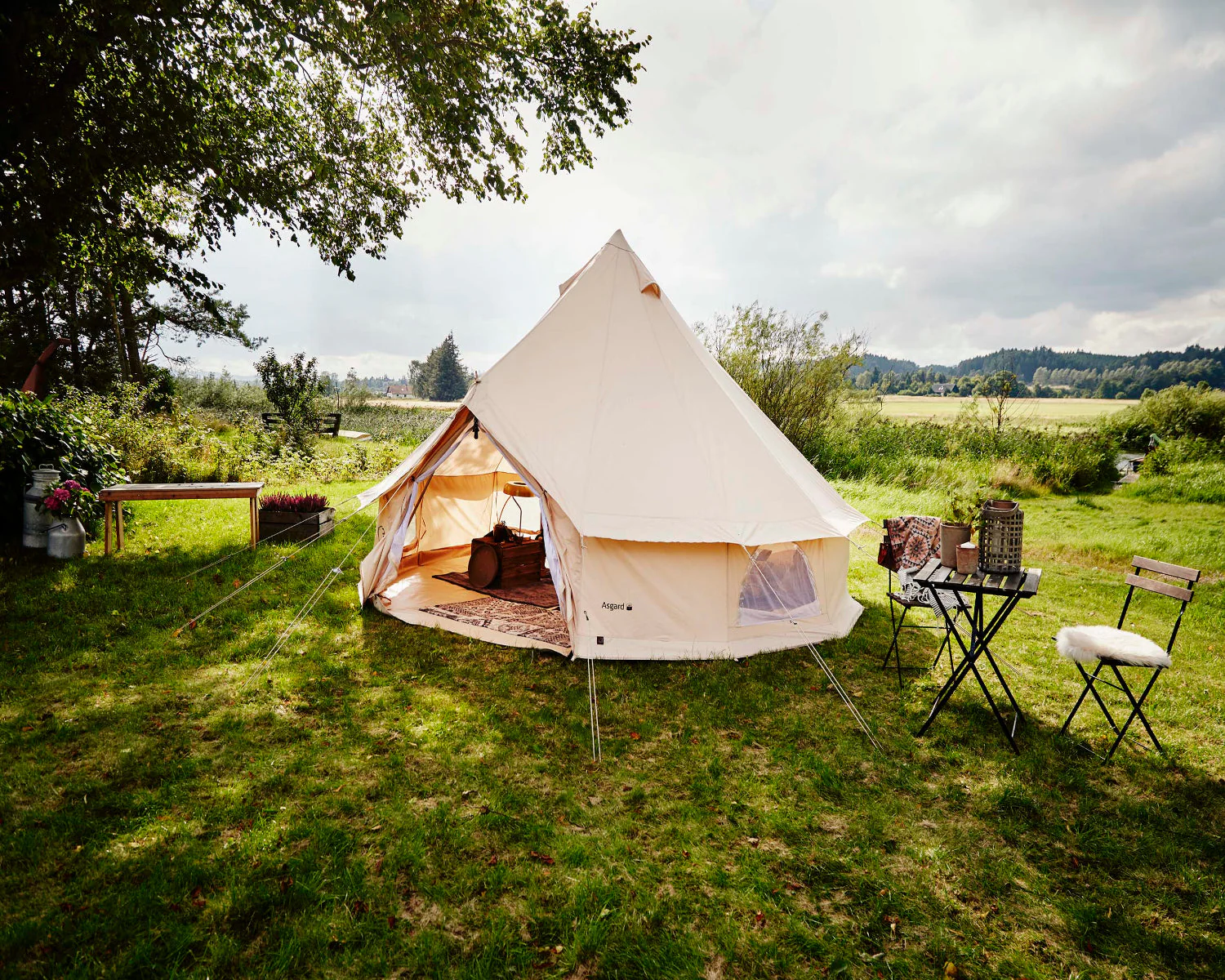 Asgard 12.6 Glamping Zelt - 12.6 m² | 6 Personen | Sandshell - Image 6