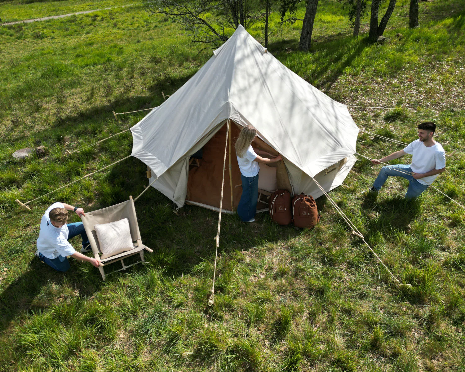 Asgard Eco 12.6 Glampingzelt - 12.6 m² | 6 Personen | Sandshell - Image 3
