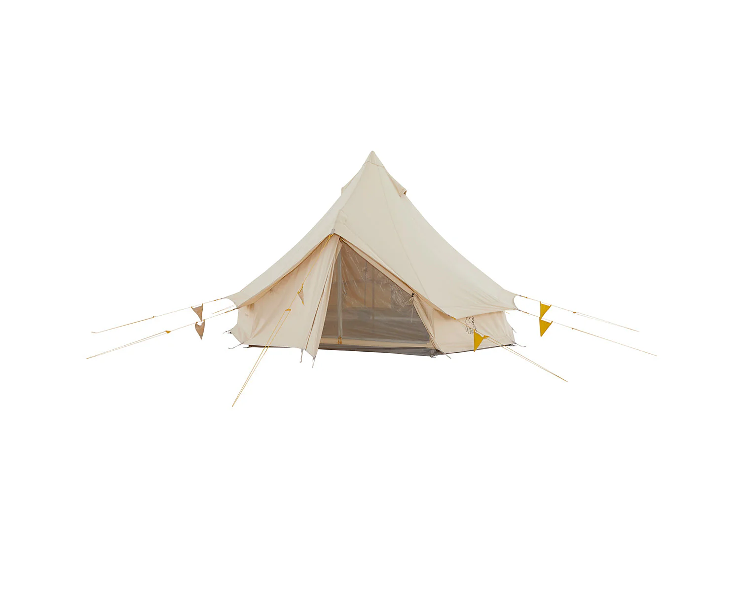 Asgard Tech Mini Glamping Zelt Incl. Colour Pack - 2 Personen | Mustard Yellow - Image 5
