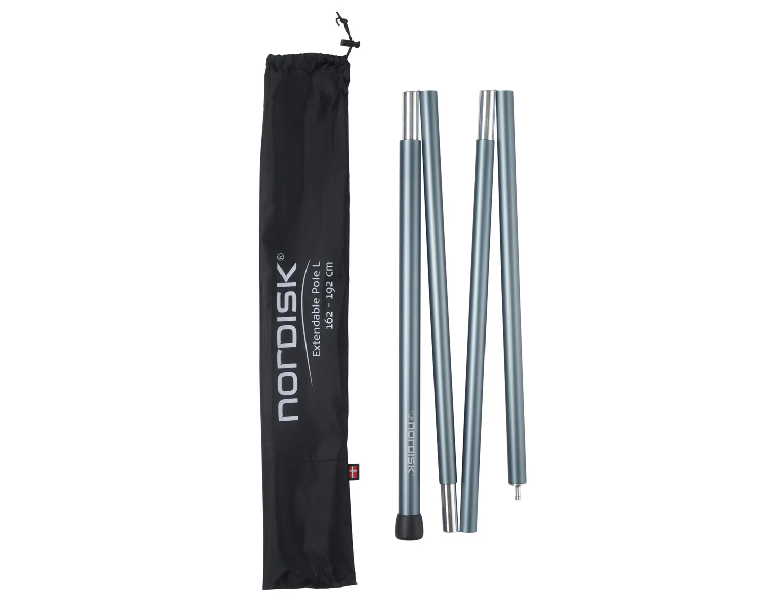 Extendable Stange 162-192cm (1 Stück) - Aluminium