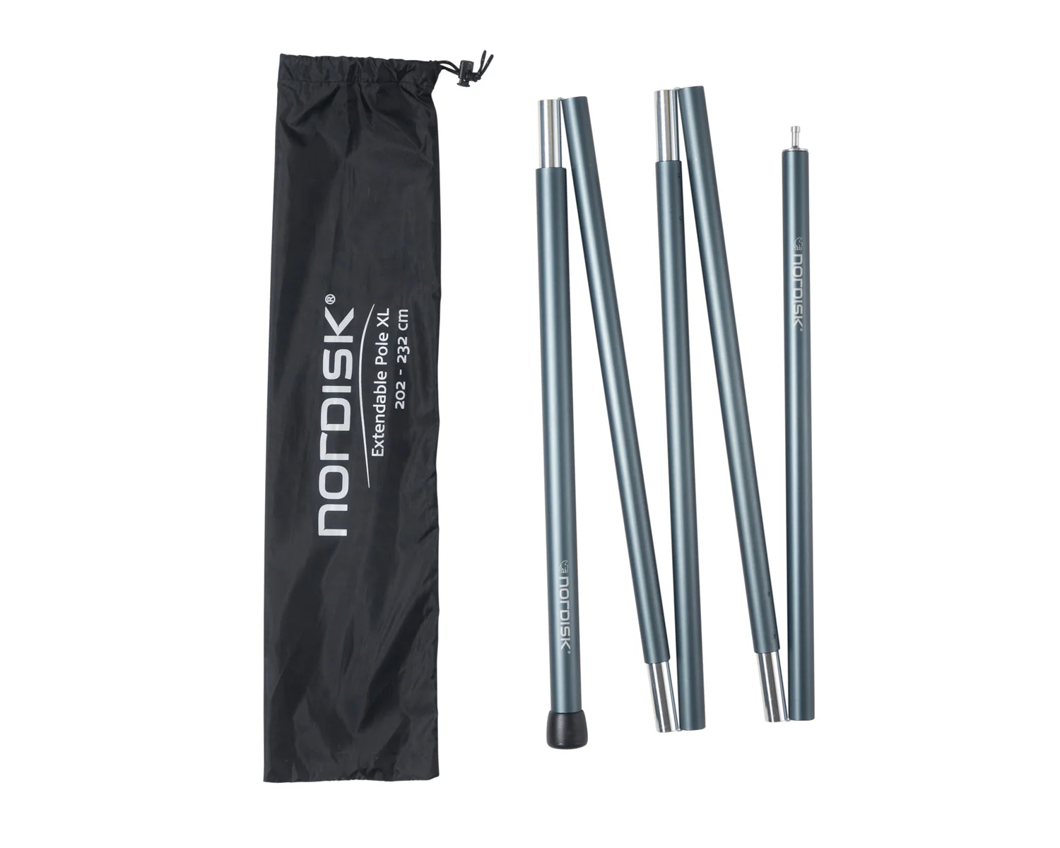 Extendable Stange 202-232 cm (1 Stück) - Aluminium - Image 2