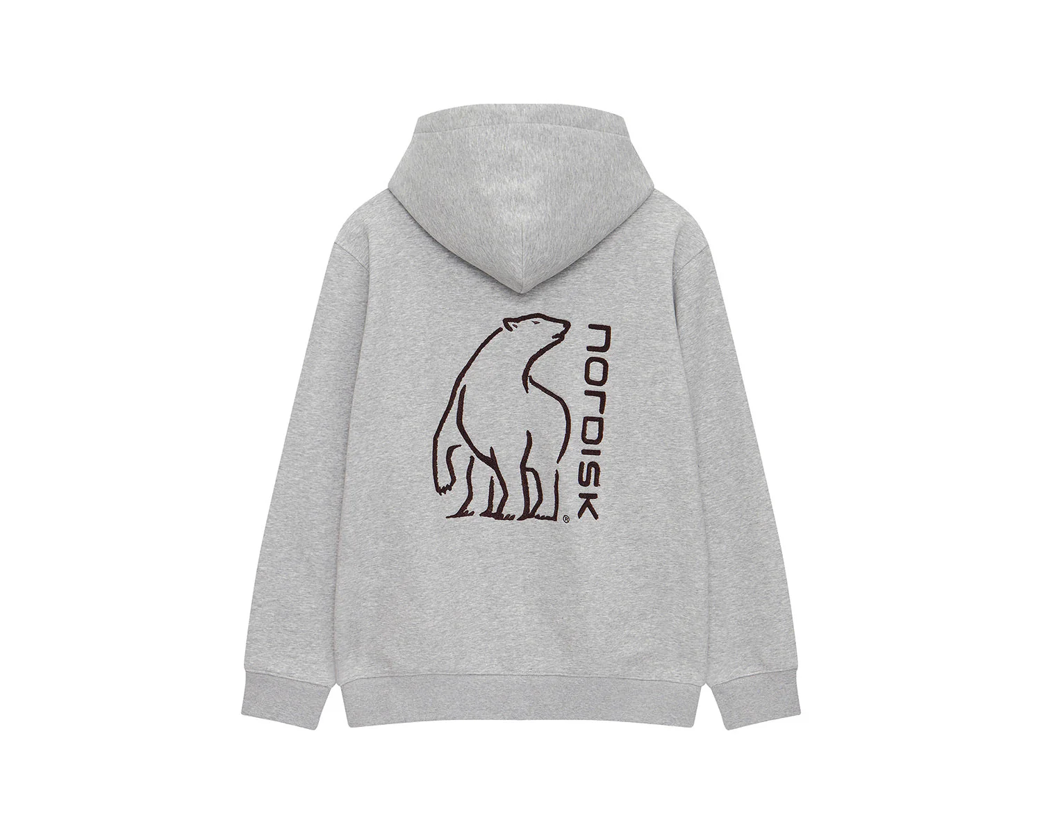 Basic Hoodie Unisex - Grey Melange - Image 2