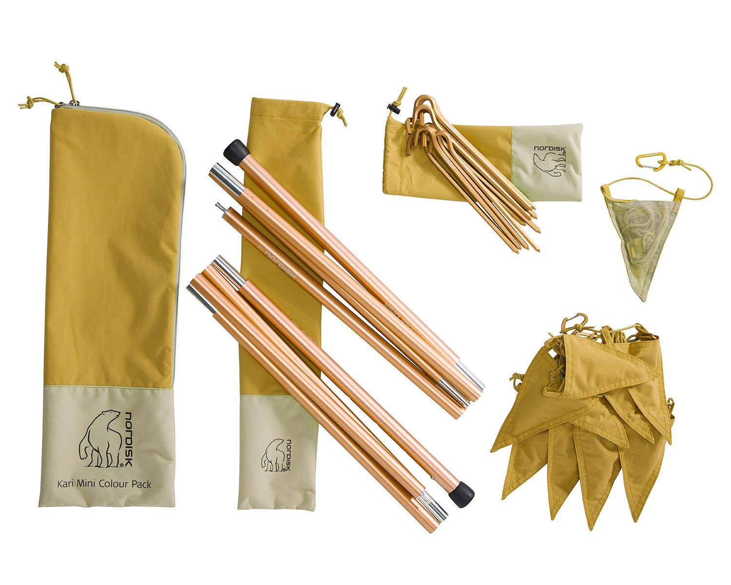 Kari Tech Mini Tarp Incl. Colour Pack - Mustard Yellow - Image 15