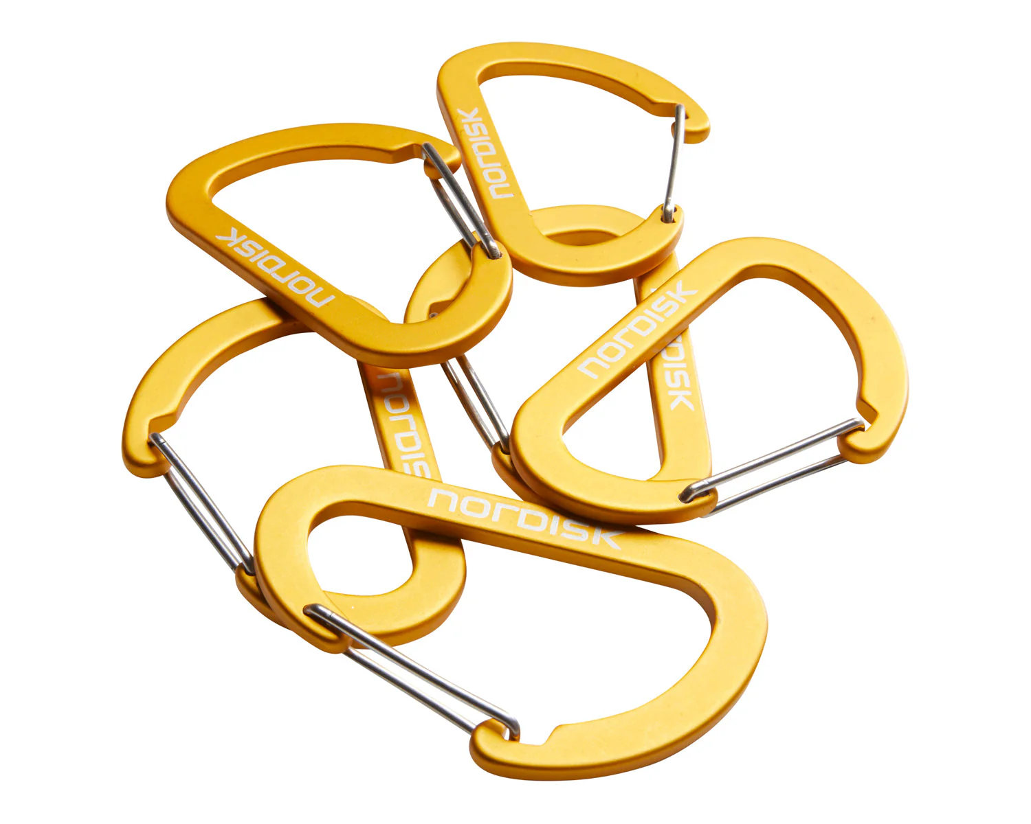 Aluminiumhaken Large (6 Stück) - Karabiner | Mustard Yellow - Image 3