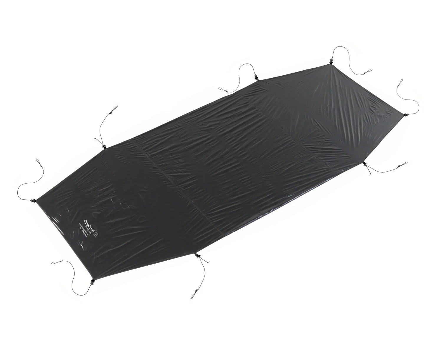 Oppland 3 PU/SI/LW Zeltunterlage - Black