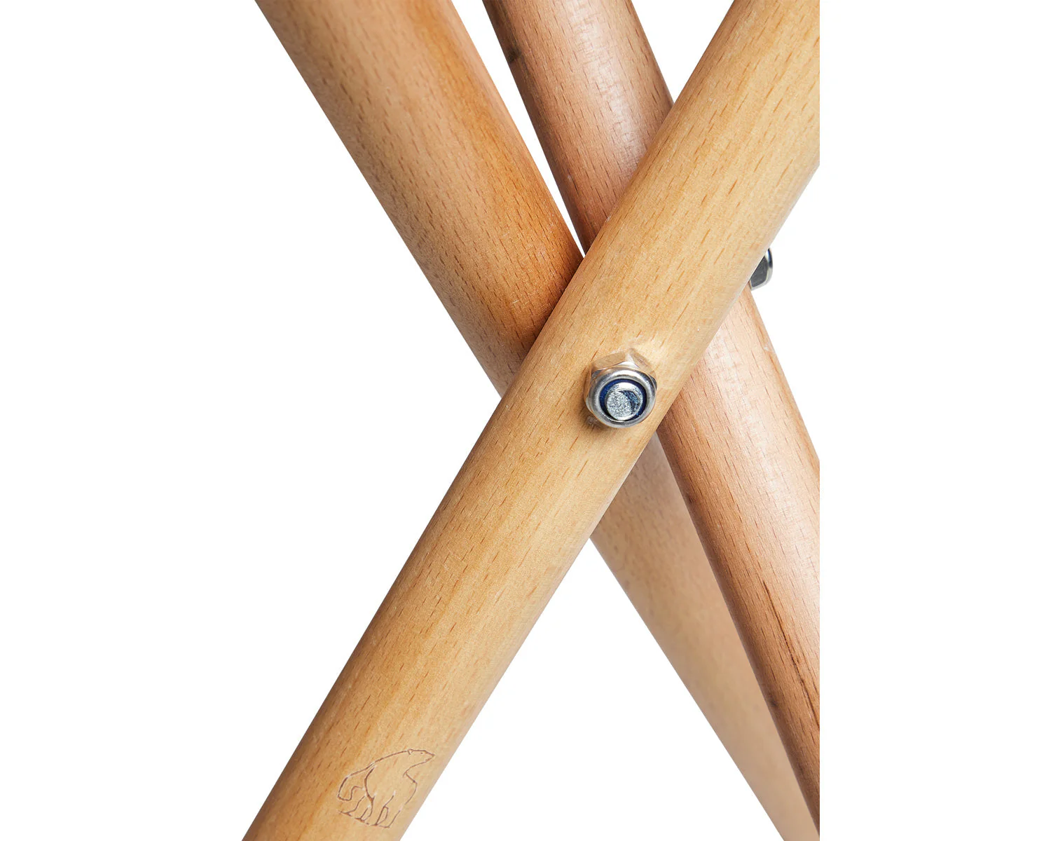Rebild Wooden Tripod - Hocker | Neutral - Image 6