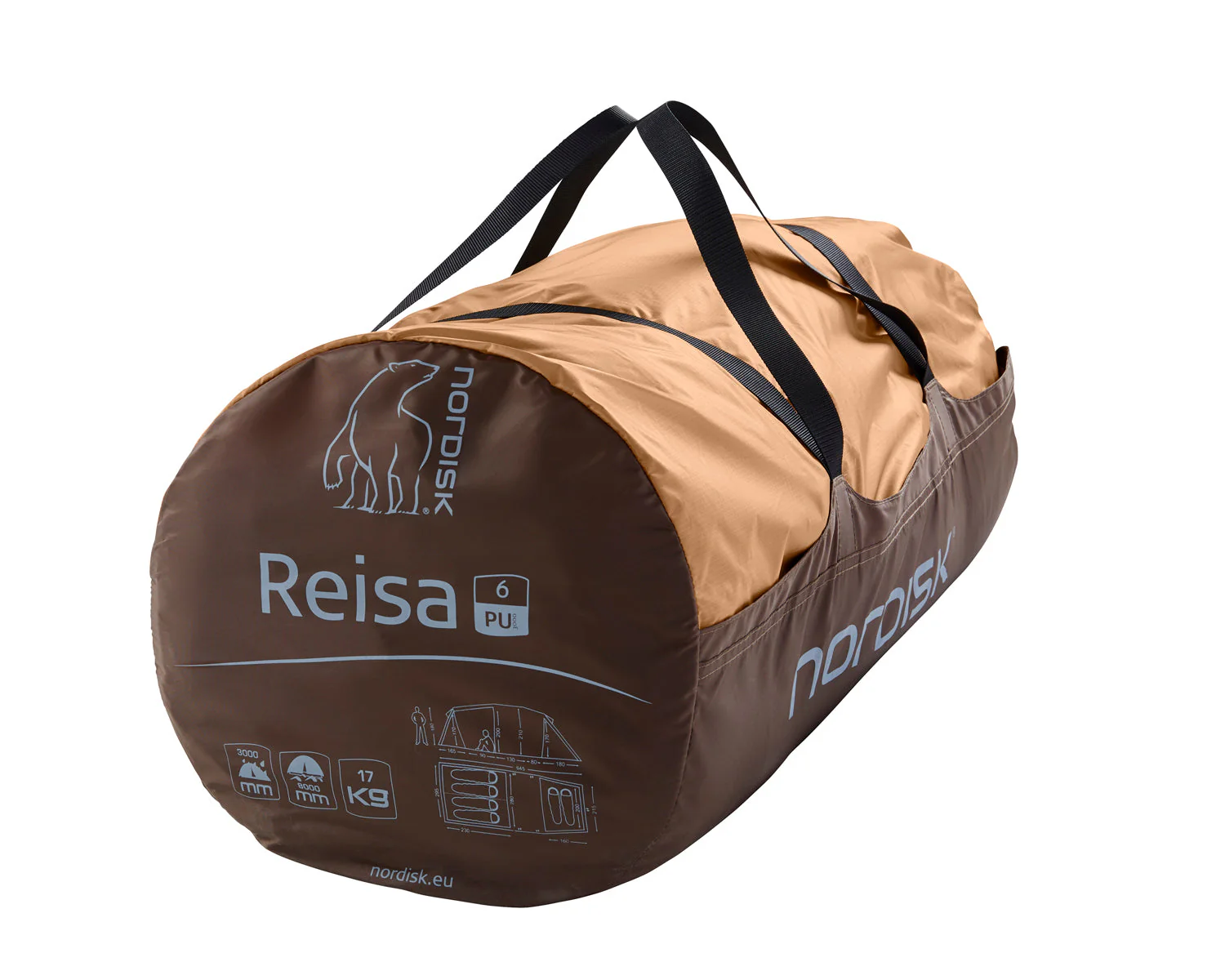 Reisa 6 PU Zelt - 6 Personen | Cashew/Brown - Image 16