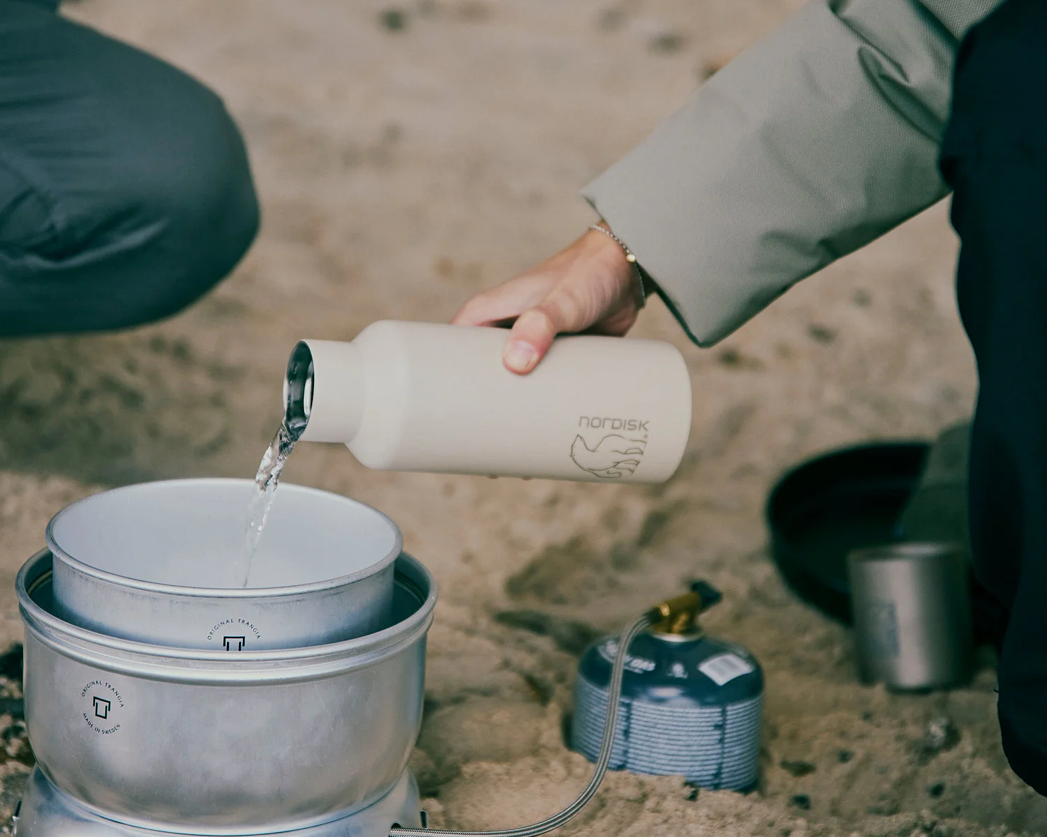 Trinkflasche 500ml - Stahl | Sandshell - Image 4
