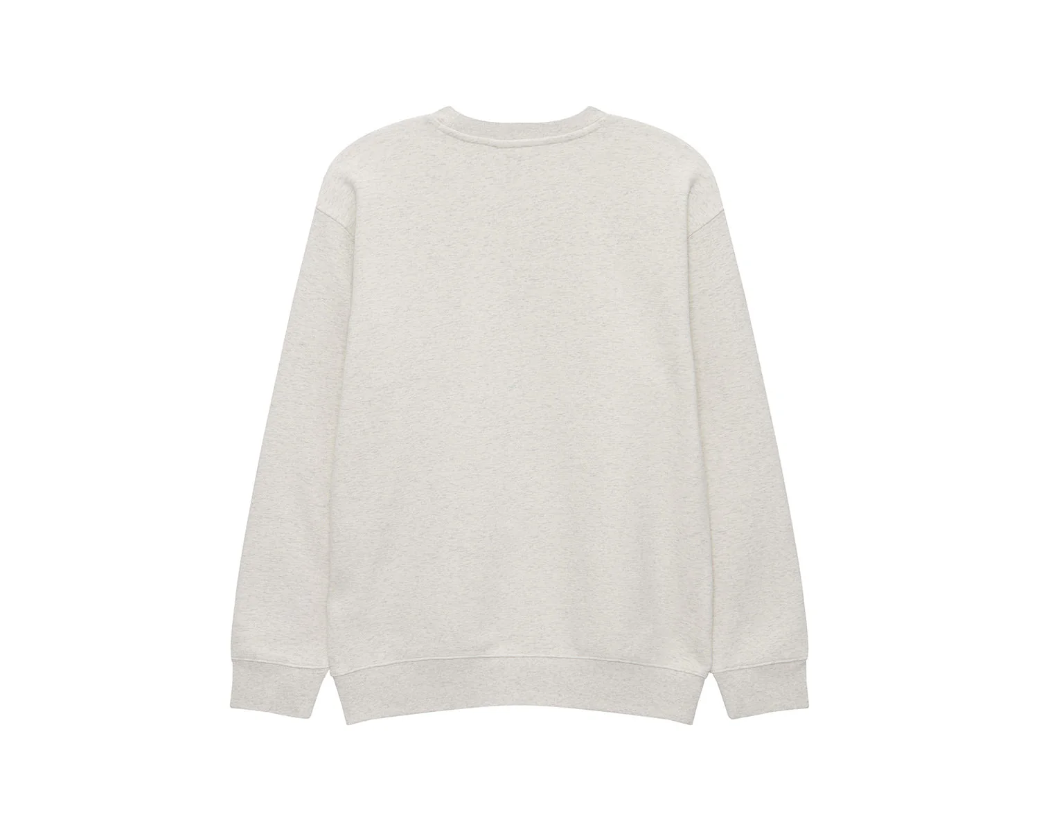 Basic Sweatshirt Unisex - Oatmeal Melange Beige - Image 2