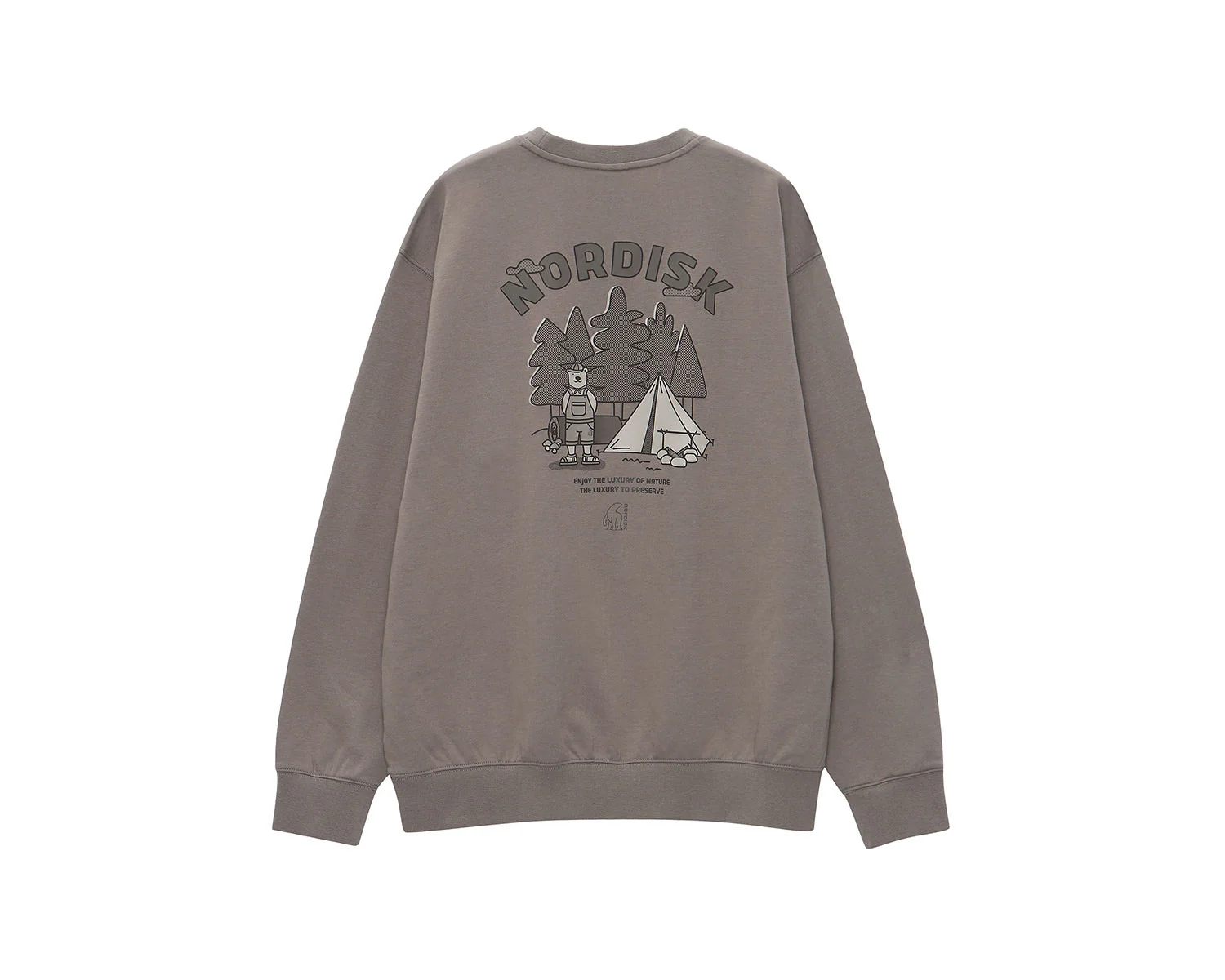 Nordisk Camping Graphic Sweatshirt Unisex - Greyish Beige - Image 2