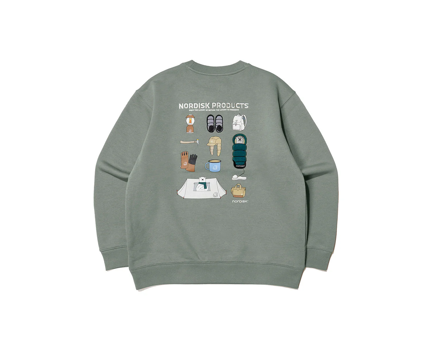 Camping Sweatshirt Unisex - Jade - Image 2