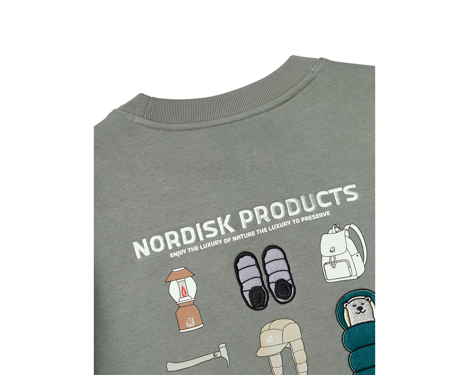 Camping Sweatshirt Unisex - Jade - Image 4