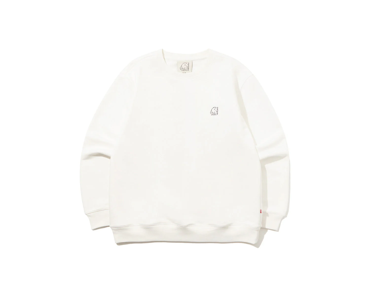 Cartoon Sauna Eisbär Graphic Sweatshirt Unisex - Off White