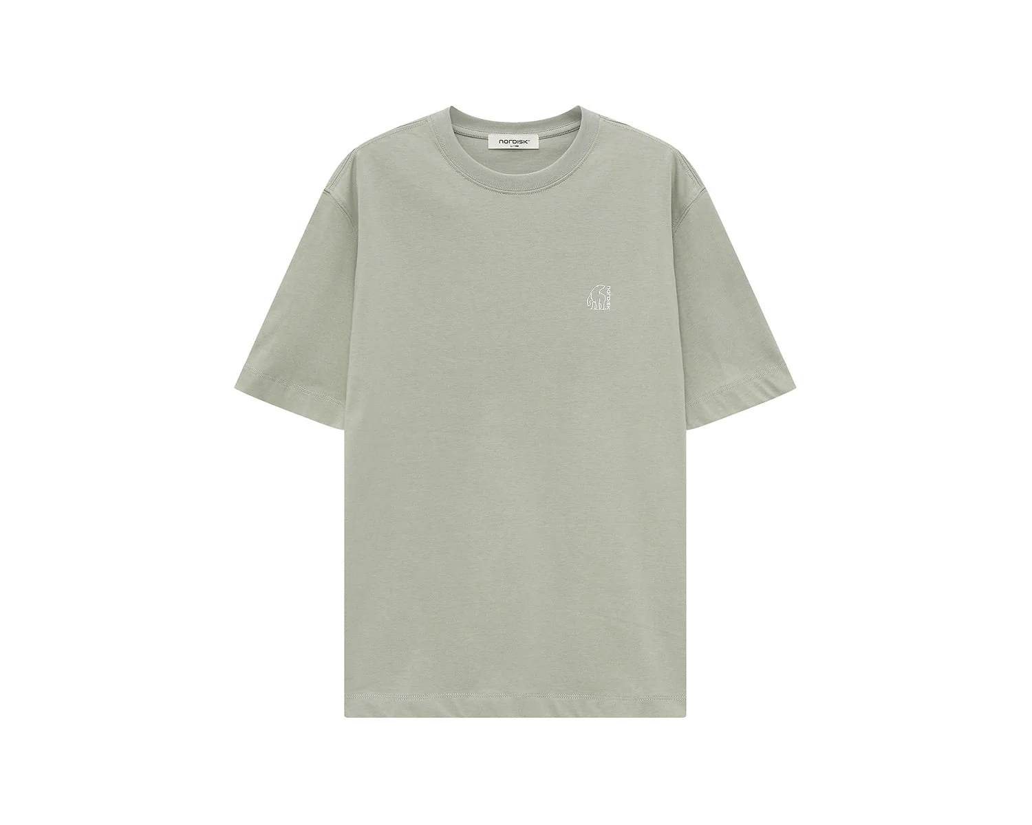 Tea Time Cartoon EisbÀr T-Shirt Unisex - Khaki