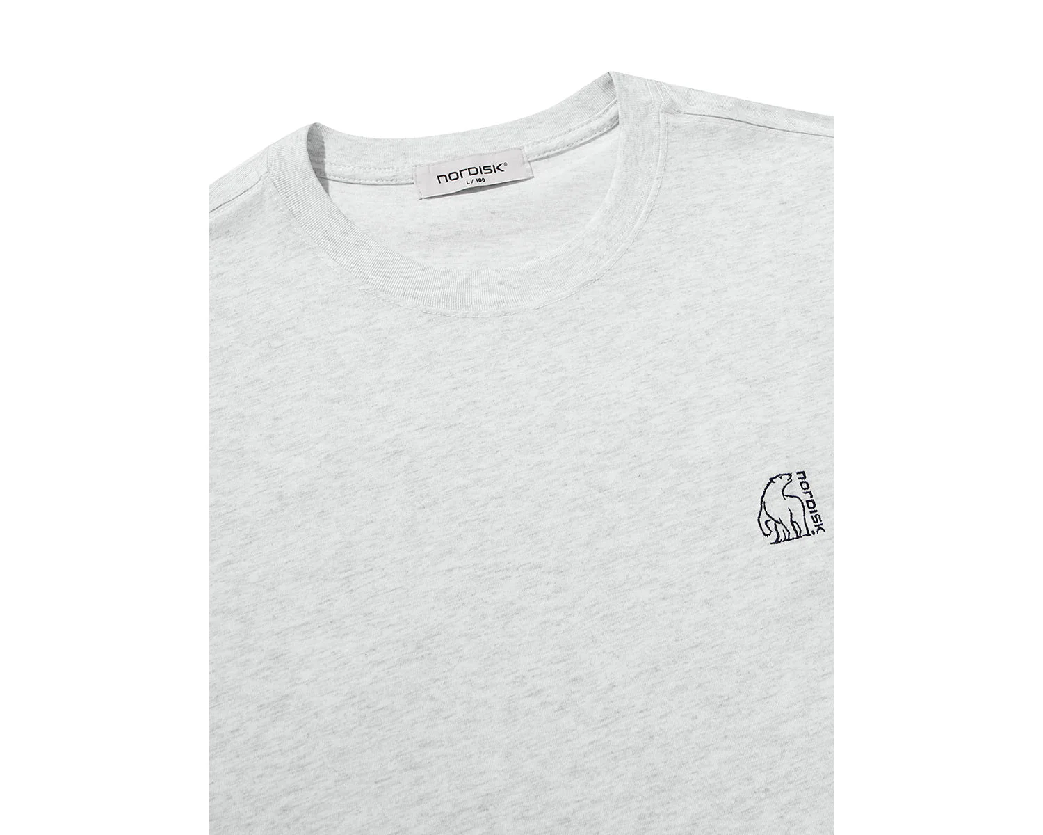 Eisbär Kurzarm-T-Shirt Unisex - Light Grey - Image 3