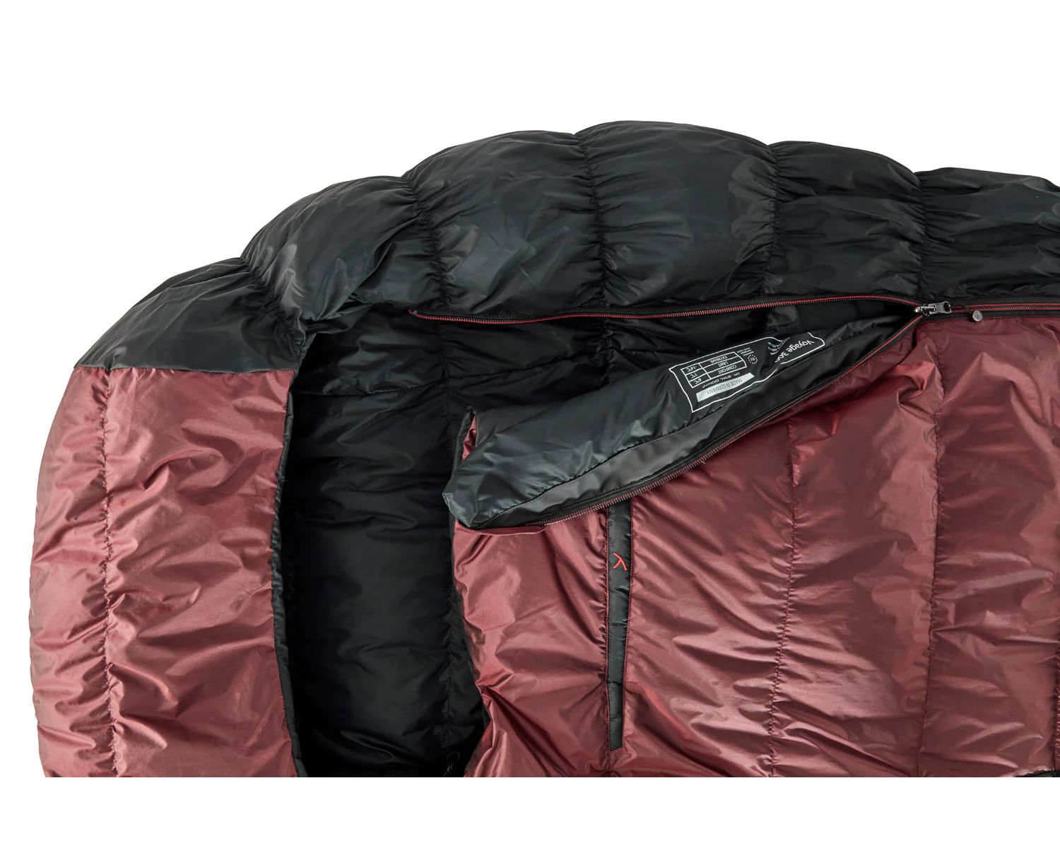 Voyage 300 Schlafsack (Left Zip) - Daune (1° C) | Ribbon Red - Image 5