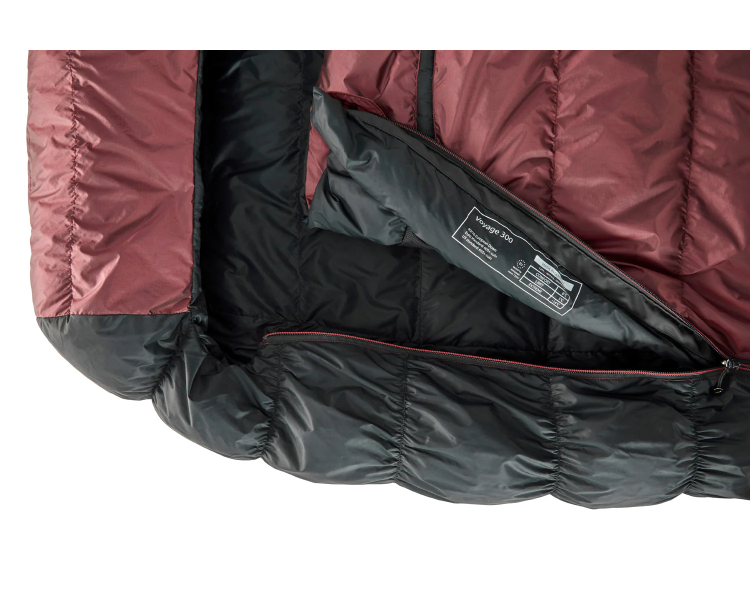 Voyage 300 Schlafsack (Right Zip) - Daune (1° C) | Ribbon Red - Image 5