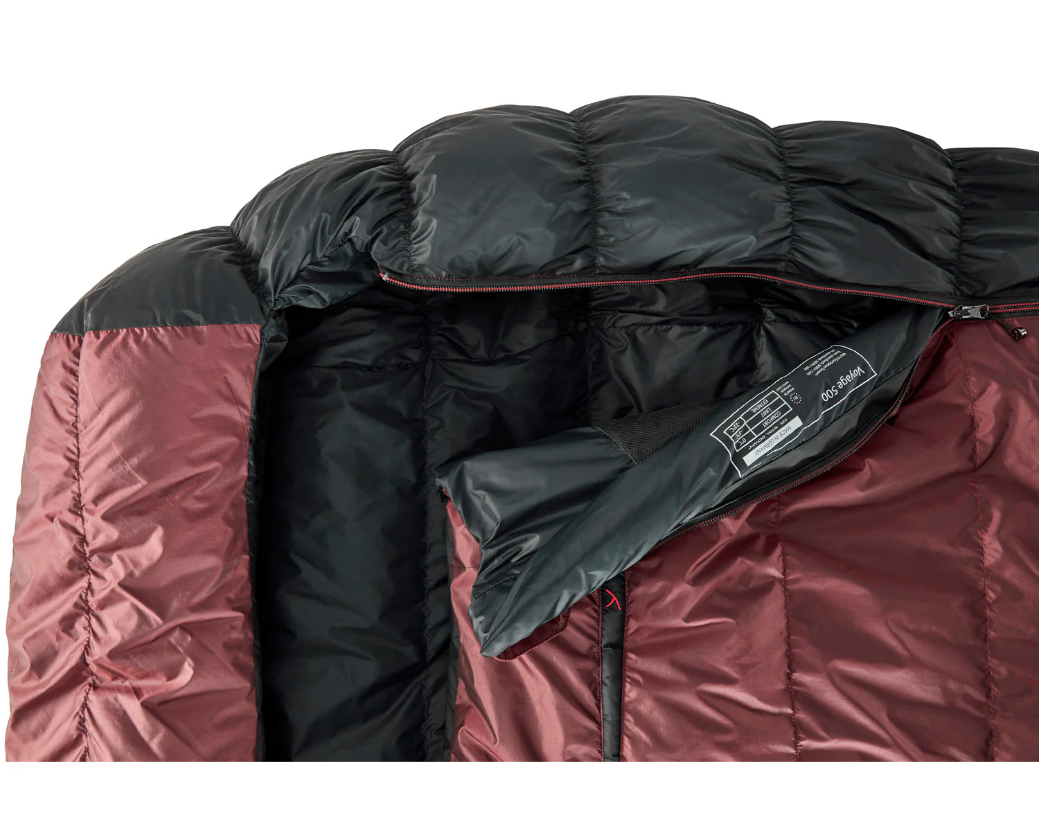 Voyage 500 Schlafsack (Left Zip) - Daune (-5° C) | Ribbon Red - Image 5