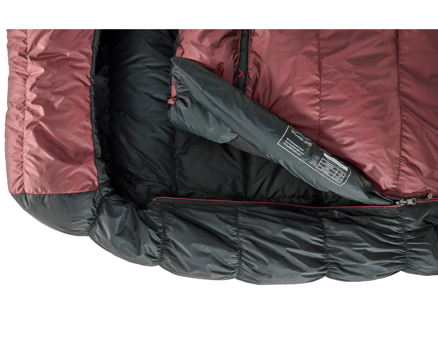 Voyage 500 Schlafsack (Right Zip) - Daune (-5° C) | Ribbon Red - Image 5