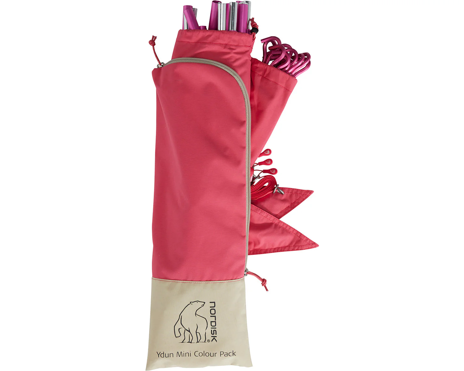 Ydun Tech Mini Glamping Zelt Incl. Colour Pack - 2 Personen | Azalea Cherry Pink - Image 29