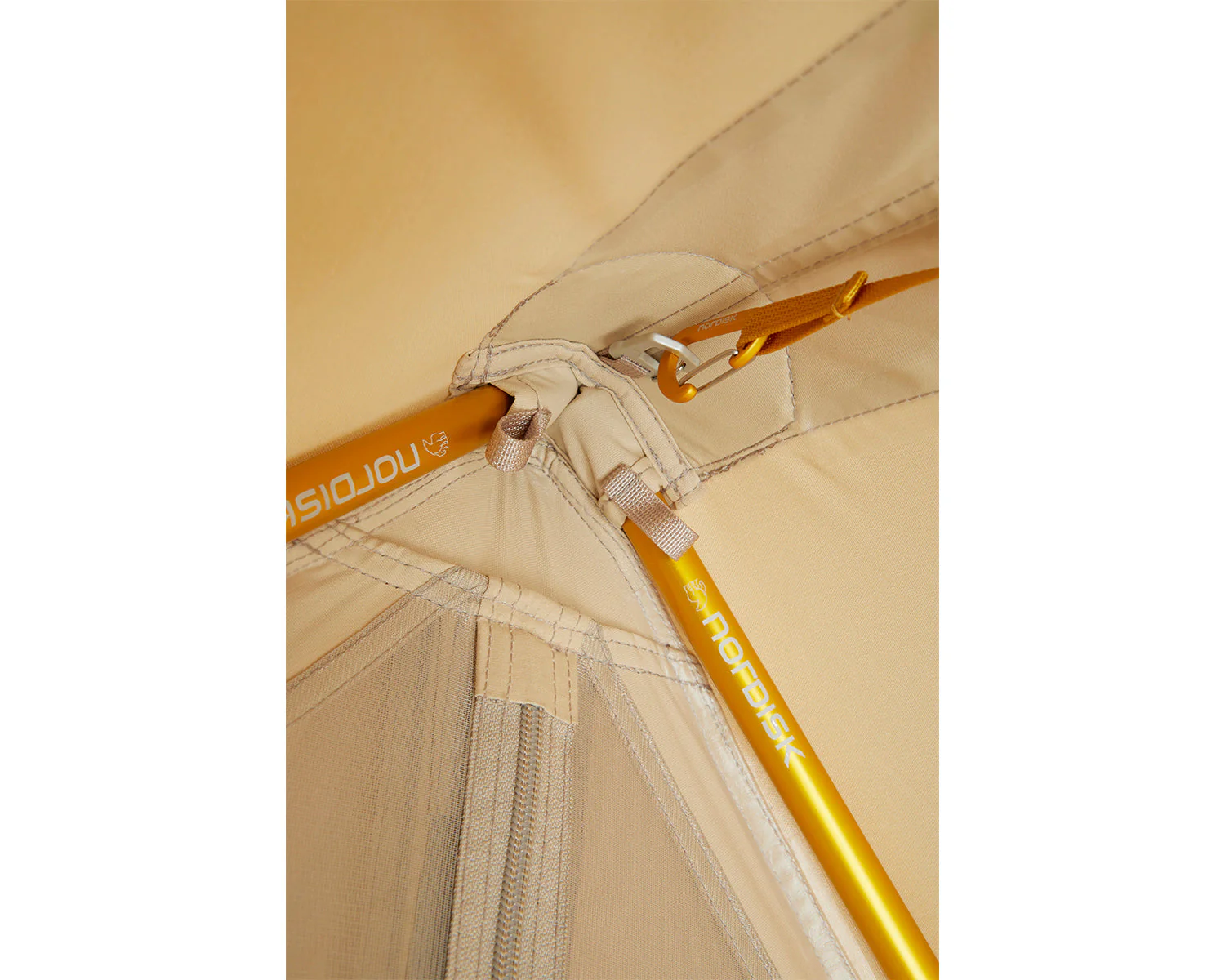 Ydun Tech Mini Glamping Zelt Incl. Colour Pack - 2 Personen | Mustard Yellow - Image 8